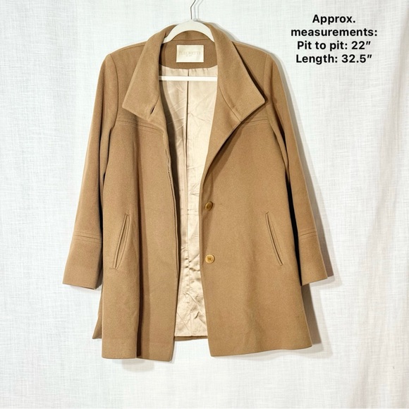 Fleurette Camel Loro Piana Wool Car Coat Minimalist Quiet Luxury